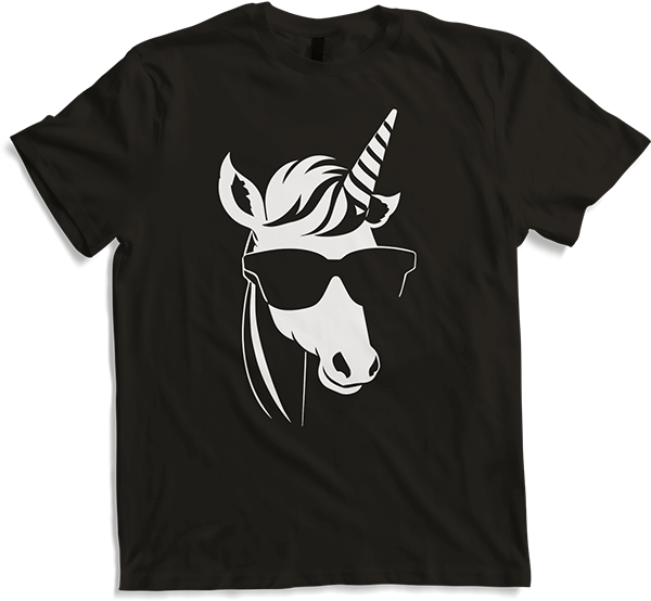 Produktbild von T-Shirt Lustige Einhörner tragen Sonnenbrille cooles Einhorn