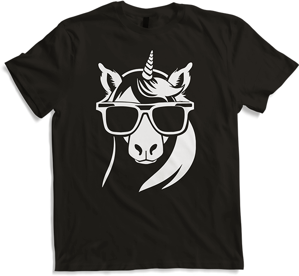 Produktbild von T-Shirt Lustige Einhörner tragen Sonnenbrille cooles Einhorn
