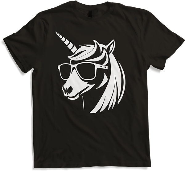 Produktbild von T-Shirt Lustige Einhörner tragen Sonnenbrille cooles Einhorn