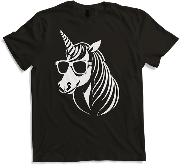 Produktbild von T-Shirt Lustige Einhörner tragen Sonnenbrille cooles Einhorn