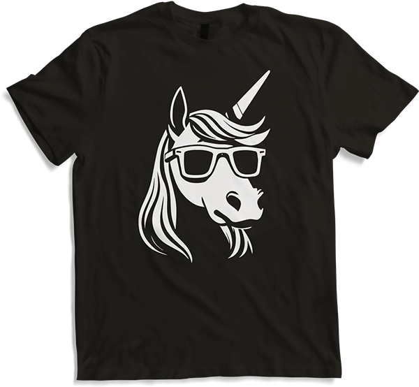 Produktbild von T-Shirt Lustige Einhörner tragen Sonnenbrille cooles Einhorn