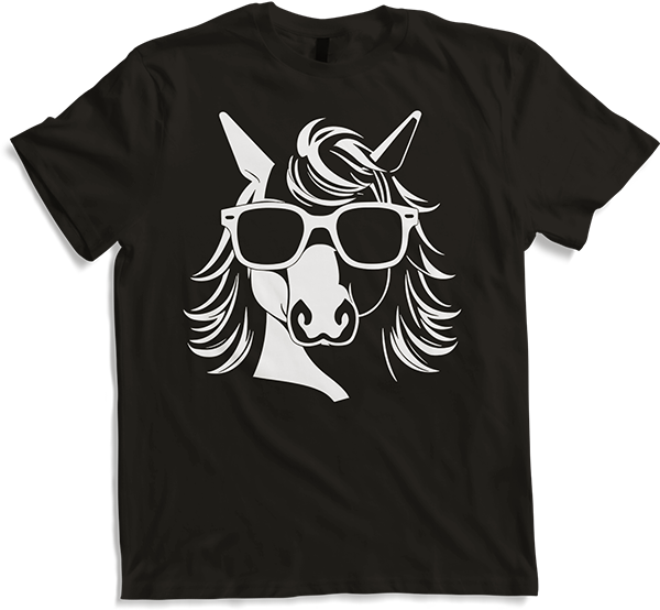 Produktbild von T-Shirt Lustige Einhörner tragen Sonnenbrille cooles Einhorn