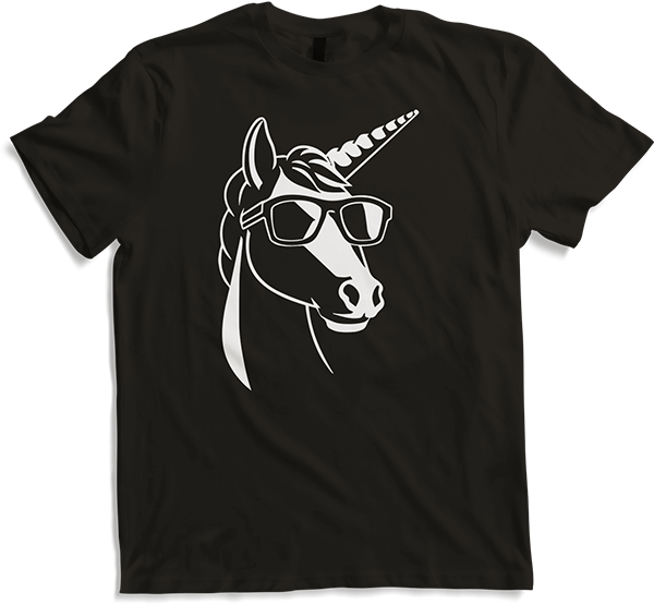 Produktbild von T-Shirt Lustige Einhörner tragen Sonnenbrille cooles Einhorn