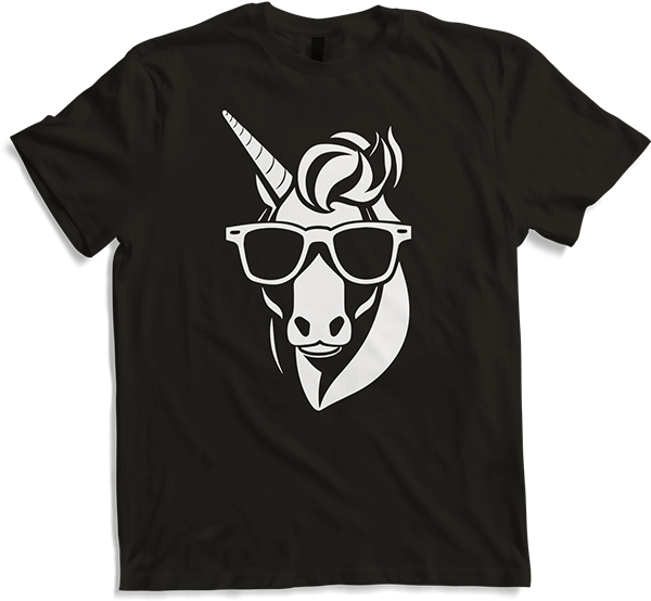 Produktbild von T-Shirt Lustige Einhörner tragen Sonnenbrille cooles Einhorn