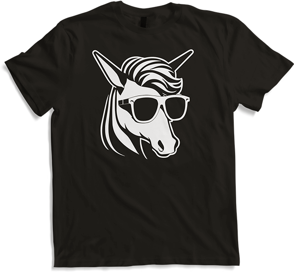 Produktbild von T-Shirt Lustige Einhörner tragen Sonnenbrille cooles Einhorn