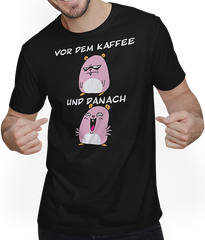 Produktbild von T-Shirt mit Mann Lustige Kaffee Sprüche | Hamster | Geschenk für Morgenmuffel