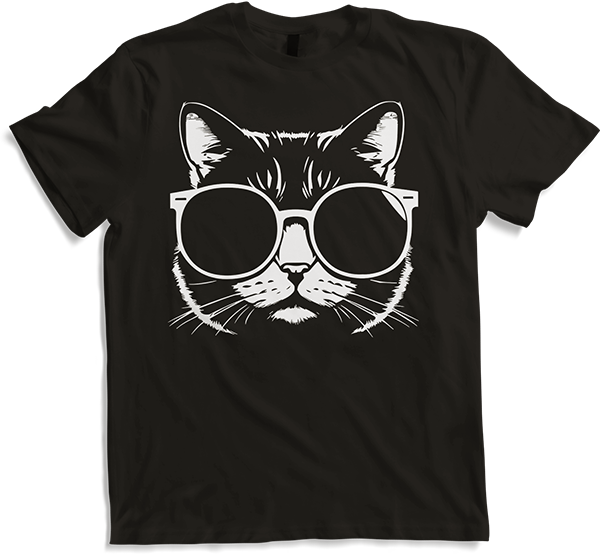 Produktbild von T-Shirt Lustige Katze mit Sonnenbrille Kätzchen Sunglas Katzen