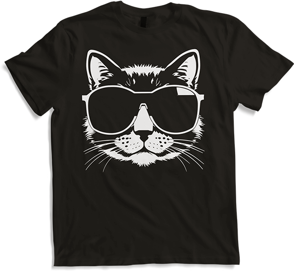 Produktbild von T-Shirt Lustige Katze mit Sonnenbrille Kätzchen Sunglas Katzen