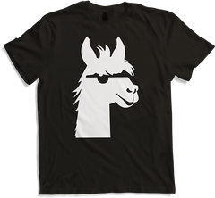 Produktbild von T-Shirt Lustige Lama-Silhouette, freche lustige Lamas