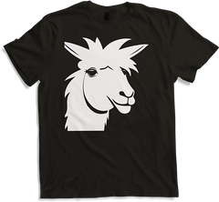 Produktbild von T-Shirt Lustige Lama-Silhouette, freche lustige Lamas