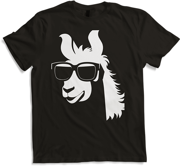 Produktbild von T-Shirt Lustige Lama trägt Sonnenbrille Cool Llamas
