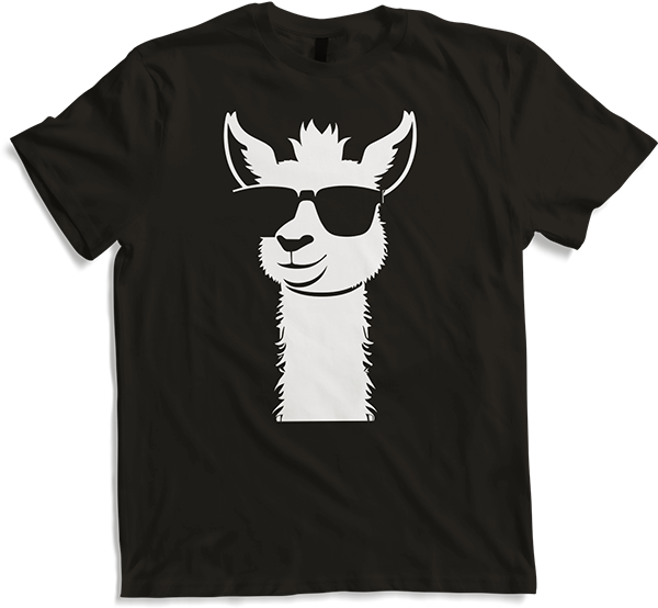 Produktbild von T-Shirt Lustige Lama trägt Sonnenbrille Cool Llamas