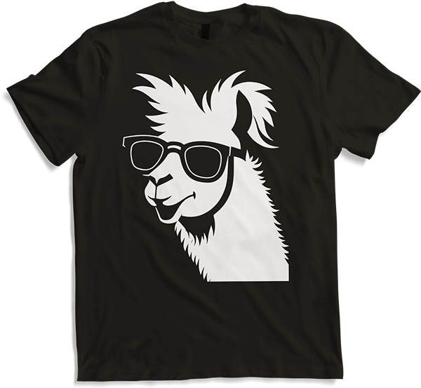 Produktbild von T-Shirt Lustige Lama trägt Sonnenbrille Cool Llamas
