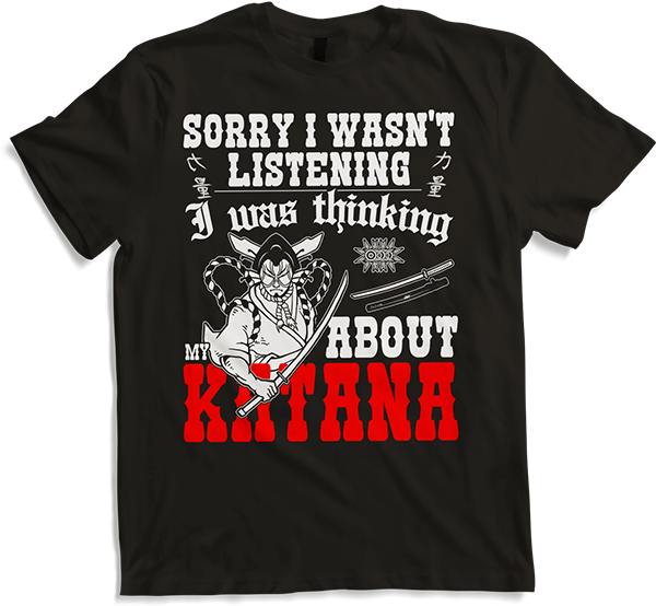 Produktbild von T-Shirt Lustige Sprüche T-Shirt mit Katana & Ronin Japan