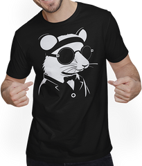 Produktbild von T-Shirt mit Mann Lustige ausgefallene Ratten mit Sonnenbrille Haustier Ratte