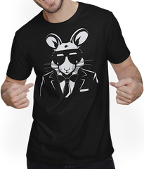 Produktbild von T-Shirt mit Mann Lustige ausgefallene Ratten mit Sonnenbrille Haustier Ratte