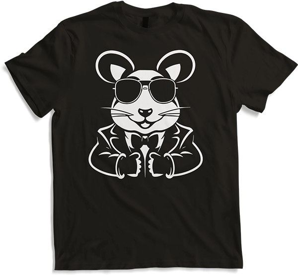 Produktbild von T-Shirt Lustige ausgefallene Ratten mit Sonnenbrille Haustier Ratte