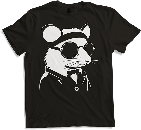 Produktbild von T-Shirt Lustige ausgefallene Ratten mit Sonnenbrille Haustier Ratte