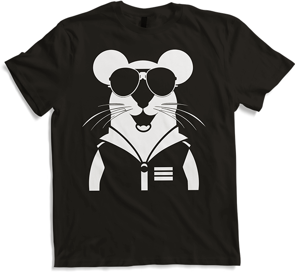 Produktbild von T-Shirt Lustige ausgefallene Ratten mit Sonnenbrille Haustier Ratte