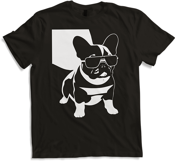 Produktbild von T-Shirt Lustige französische Bulldogge mit Sonnenbrille Französische Bulldoggen