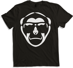 Produktbild von T-Shirt Lustiger Affe trägt Sonnenbrille Fun Monkey
