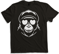 Produktbild von T-Shirt Lustiger Affe trägt coole Sonnenbrille Great Monkey