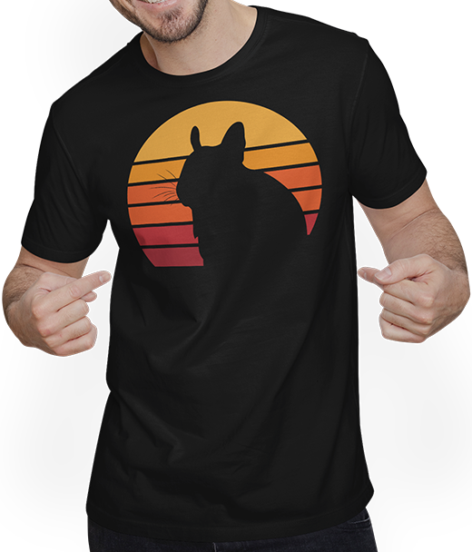 Produktbild von T-Shirt mit Mann Lustiger Degu | Octodon Degus | Geschenk für Deguhalter