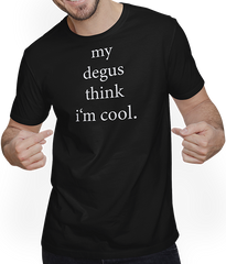Produktbild von T-Shirt mit Mann Lustiger Degu Spruch | Octodon Degus Zubehör | Degu Merch