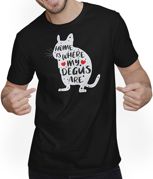 Produktbild von T-Shirt mit Mann Lustiger Degu Spruch | Octodon Degus Zubehör Spaß