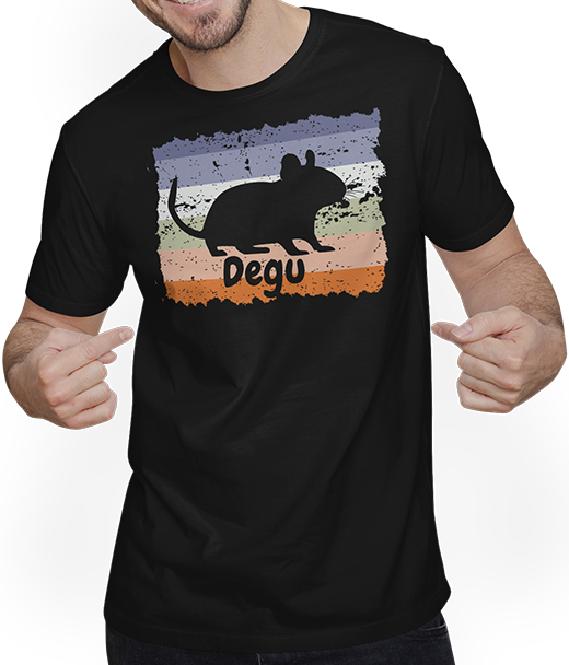 Produktbild von T-Shirt mit Mann Lustiger Degu Spruch Sprüche für Deguhalter Octodon Degus