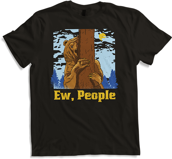 Produktbild von T-Shirt Lustiger Ew People Spruch Bär Wanderer Wald Natur