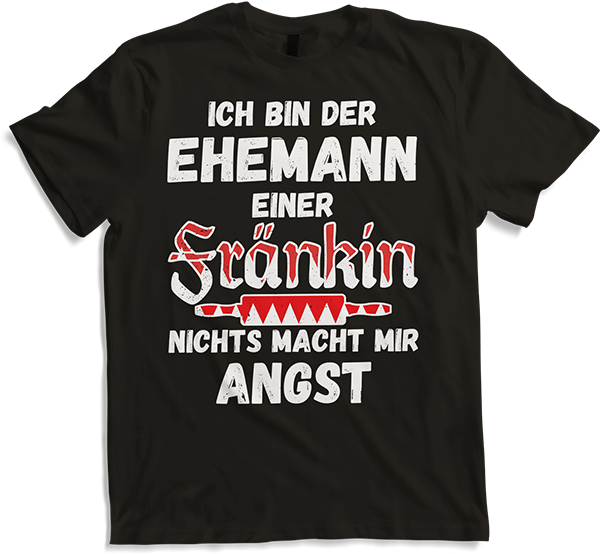 Produktbild von T-Shirt Lustiger Franken Spruch | Ehemann einer Fränkin Frankenland