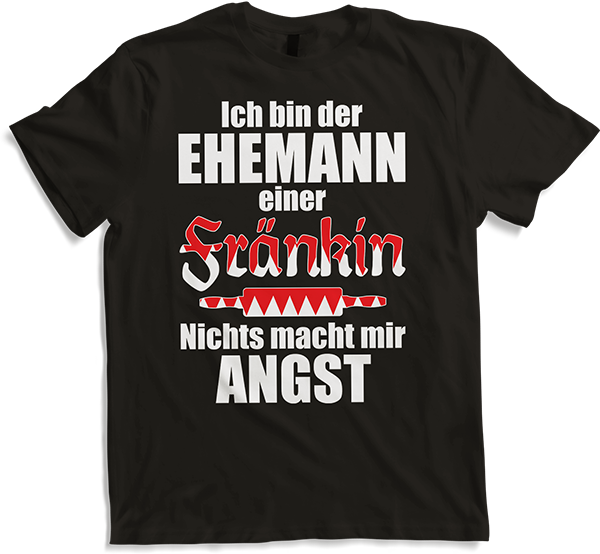 Produktbild von T-Shirt Lustiger Franken Spruch | Ehemann einer Fränkin Frankenland