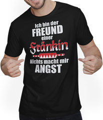 Produktbild von T-Shirt mit Mann Lustiger Franken Spruch | Freund einer Fränkin Frankenland