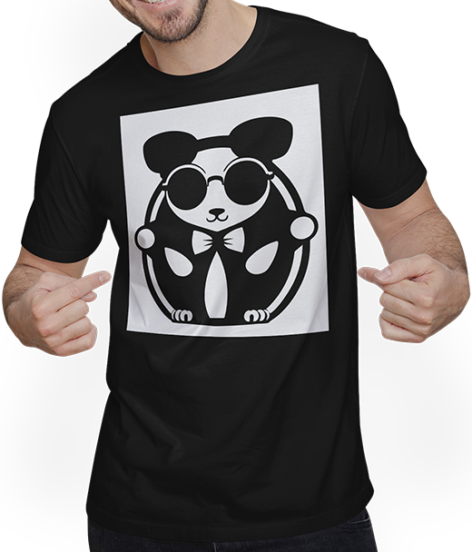 Produktbild von T-Shirt mit Mann Lustiger Hamster mit Sonnenbrille Hamster