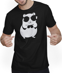 Produktbild von T-Shirt mit Mann Lustiger Hamster mit Sonnenbrille Hamster