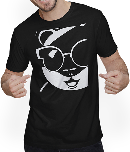 Produktbild von T-Shirt mit Mann Lustiger Hamster mit Sonnenbrille Hamster