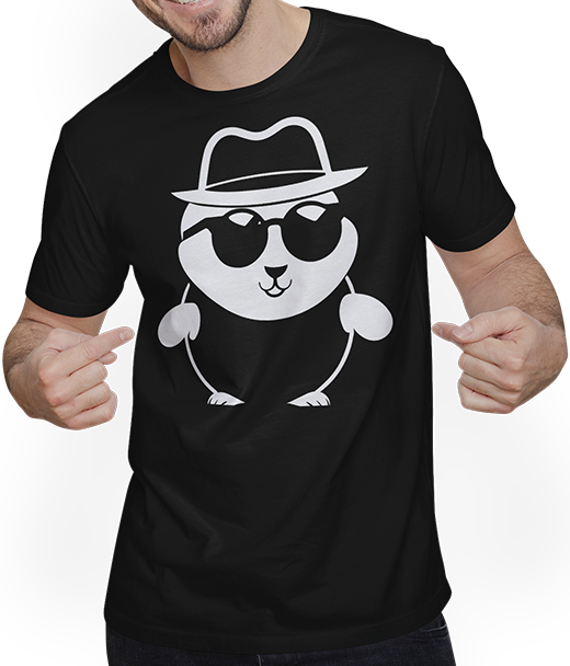 Produktbild von T-Shirt mit Mann Lustiger Hamster mit Sonnenbrille Hamster