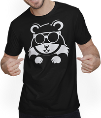 Produktbild von T-Shirt mit Mann Lustiger Hamster mit Sonnenbrille Hamster