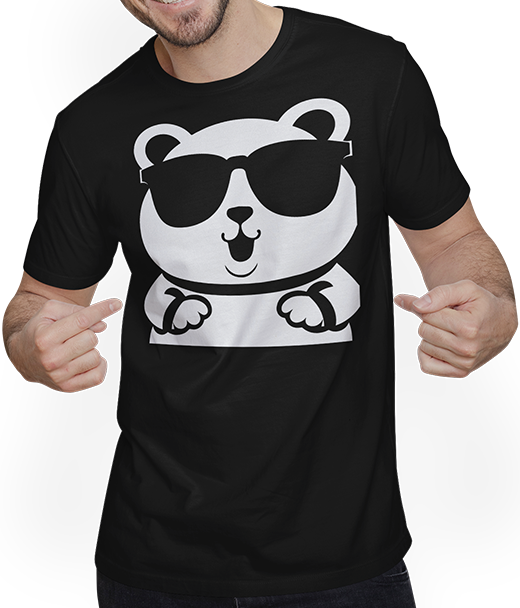 Produktbild von T-Shirt mit Mann Lustiger Hamster mit Sonnenbrille Hamster