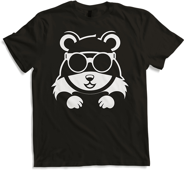 Produktbild von T-Shirt Lustiger Hamster mit Sonnenbrille Hamster