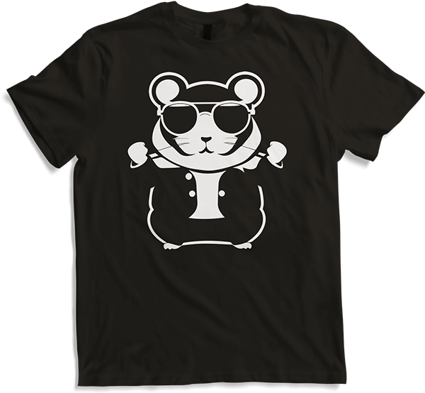 Produktbild von T-Shirt Lustiger Hamster mit Sonnenbrille Hamster