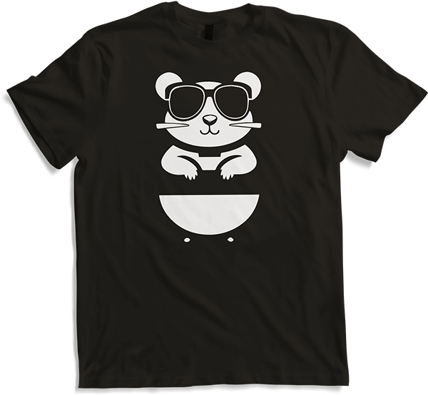 Produktbild von T-Shirt Lustiger Hamster mit Sonnenbrille Hamster