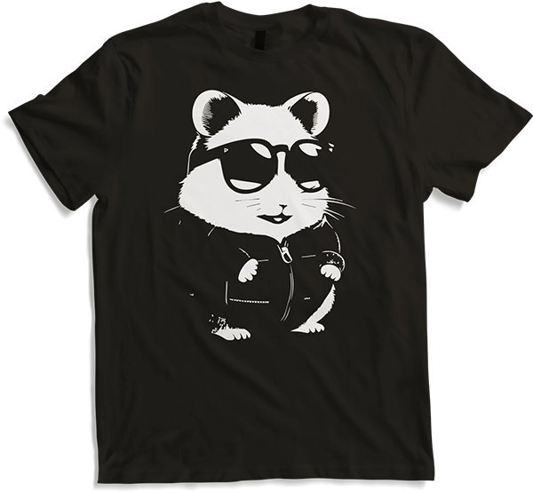 Produktbild von T-Shirt Lustiger Hamster mit Sonnenbrille Hamster