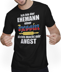 Produktbild von T-Shirt mit Mann Lustiger Hessen Spruch | Ehemann einer Hessin | Hesse