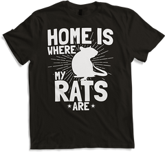 Produktbild von T-Shirt Lustiger Ratten Spruch | Home Is Where My Rats Are