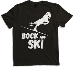 Produktbild von T-Shirt Lustiger Ski Spruch | Bock auf Ski Skifahrer | Apres-Ski