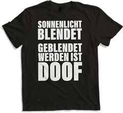 Produktbild von T-Shirt Lustiger Spruch Gothics Grufties Metaller Sonnenlicht