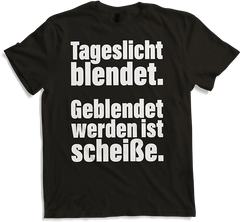 Produktbild von T-Shirt Lustiger Spruch Gothics Gruftis Metaller Tageslicht blendet