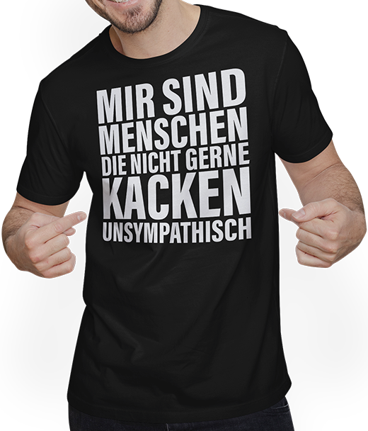 Produktbild von T-Shirt mit Mann Lustiger Spruch übers kacken | Geschenk für Männer